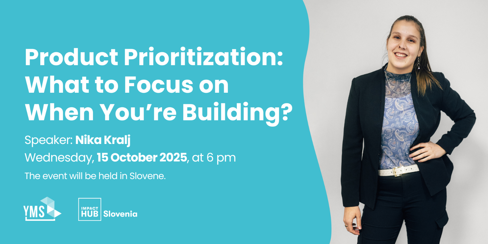 Nika predstavlja, kako z AI orodji hitro ustvariti klikabilen MVP.