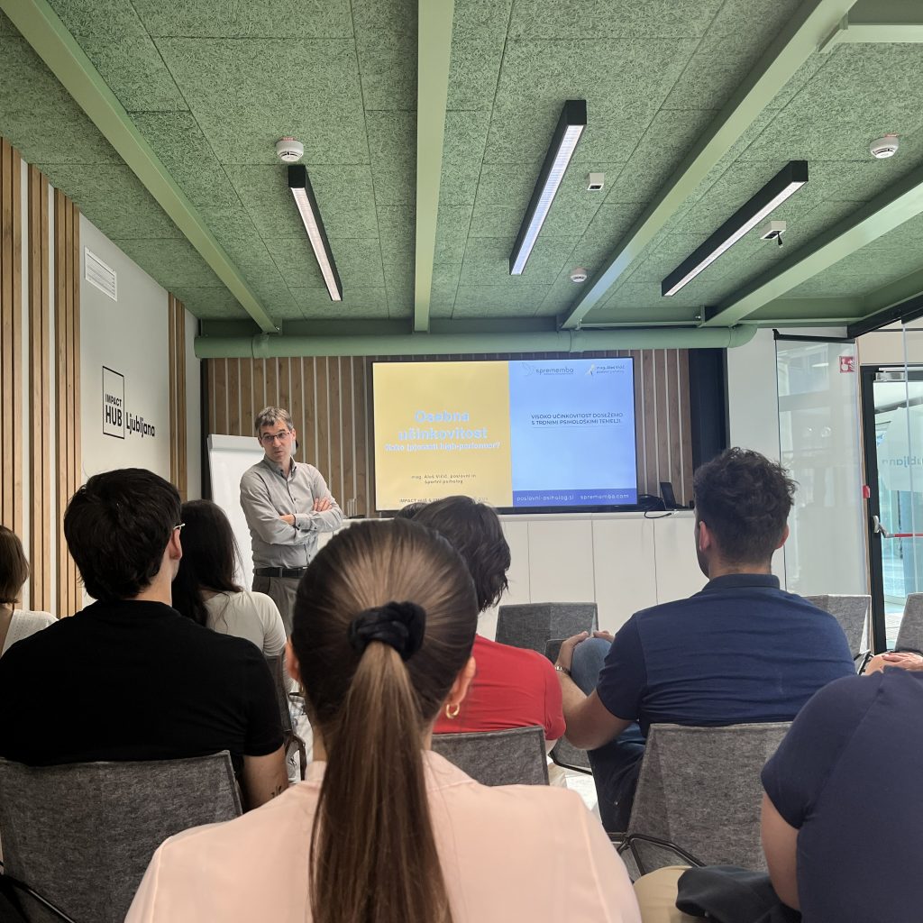 Aleš Vičič, 11. 6. 2025 - Personal Effectiveness: How to become a high performer